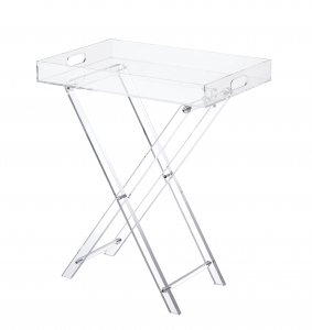 kevin acrylic tray table