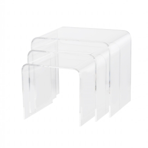 Set 3 Acrylic table set, Nesting Tables